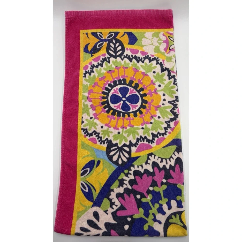 Vera Bradley Rio Beach Towel Pink Floral 32